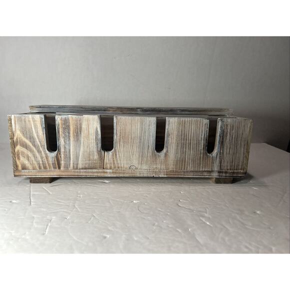 Rustic Gray Wall Mounted Wooden Wine Rack Shelf Holds 4 Bottles 4 Glasses - Picture 10 of 11